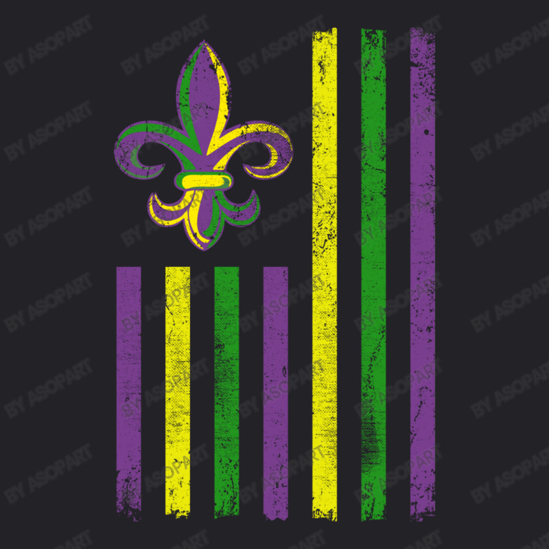 Mardi Gras Us Flag With Flour De Lis Celebration New Orleans Parade Ou Youth Tee by AsopArt | Artistshot