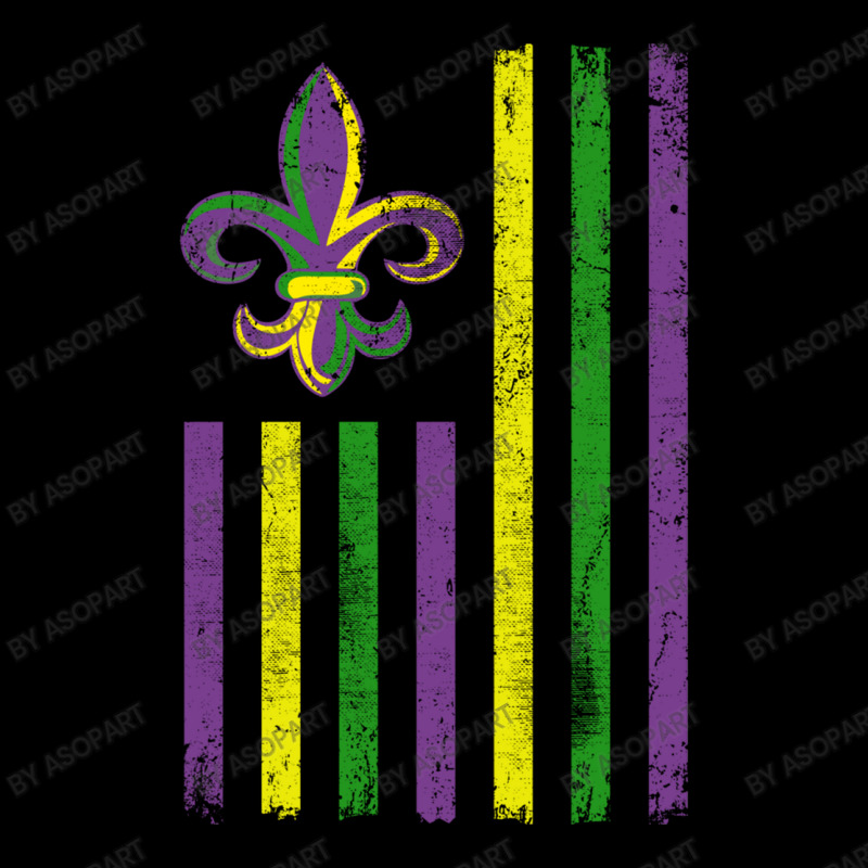 Mardi Gras Us Flag With Flour De Lis Celebration New Orleans Parade Ou Youth Hoodie by AsopArt | Artistshot