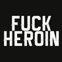 Fuck Heroin   Anti Drug Movement T Shirt Scorecard Crop Tee | Artistshot