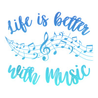 Life Is Better With Music Scale Notes Musician Mus Baby Tee | Artistshot