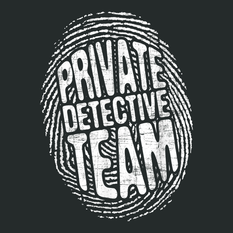 Private Detective Team   Investigate Investigator Women's Triblend Scoop T-shirt by marioc | Artistshot