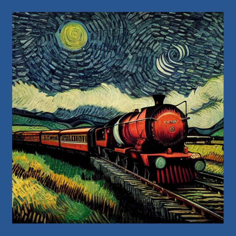 Starry Night Wizarding Express Train 39 T-Shirt by murhanixcayak | Artistshot