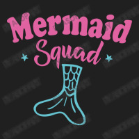 Mermaid Squad Funny Mermaid Lover Gift With Cute Pink Text And Tail Gr Ladies Polo Shirt | Artistshot