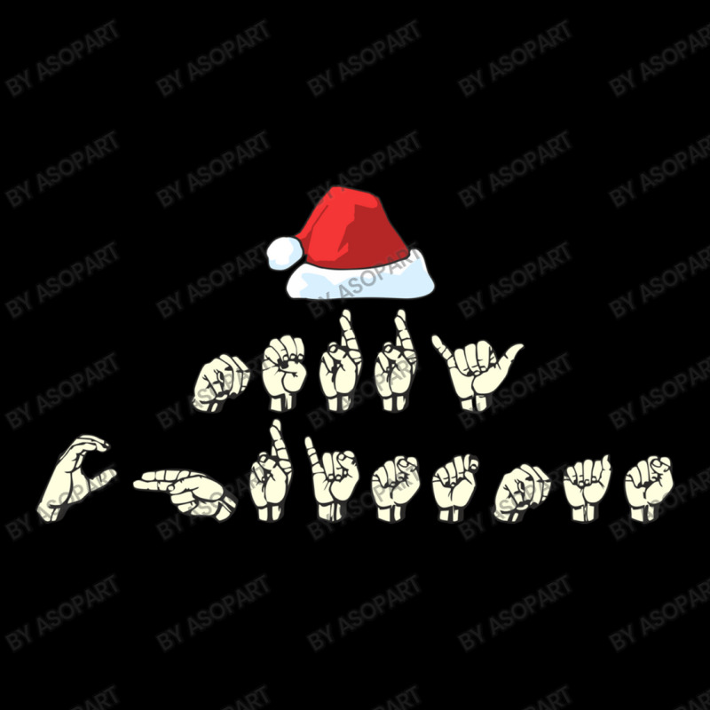 Merry Christmas Sign Language Asl Funny Xmas Gift Maternity Scoop Neck T-shirt by AsopArt | Artistshot