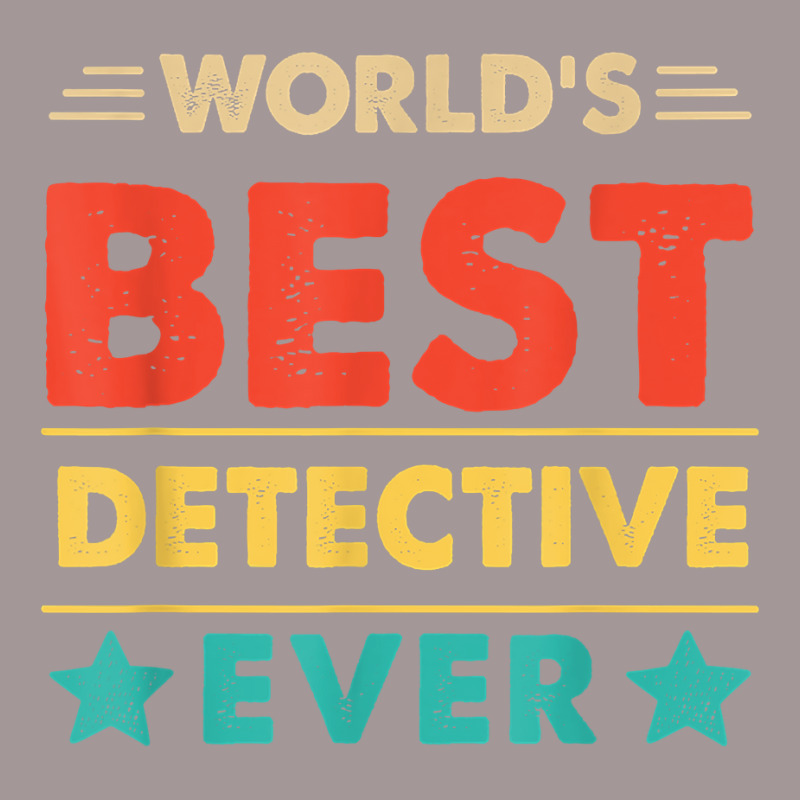 Retro World's Best Detective Ever T Shirt Vintage Short by saterseim | Artistshot