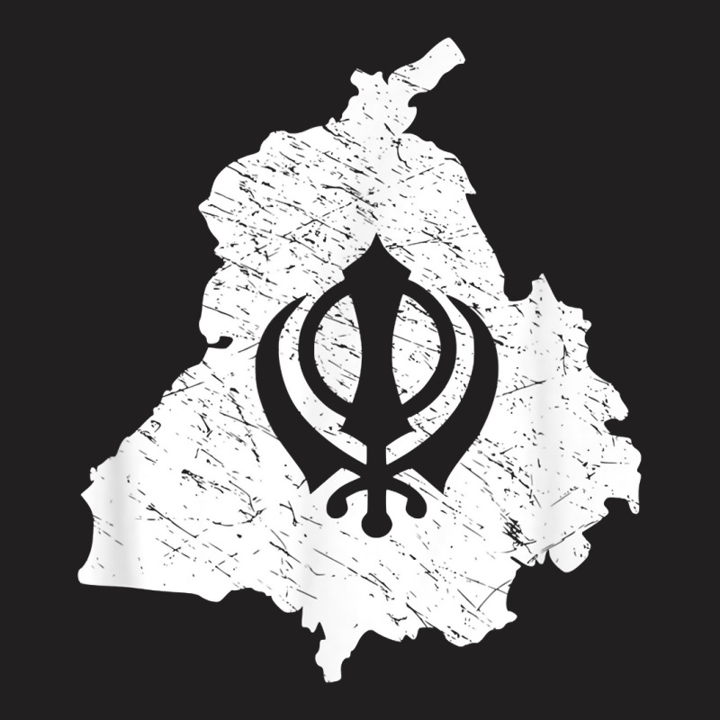 Punjab Map With Khanda For Punjabi Men Women Kids T-shirt | Artistshot