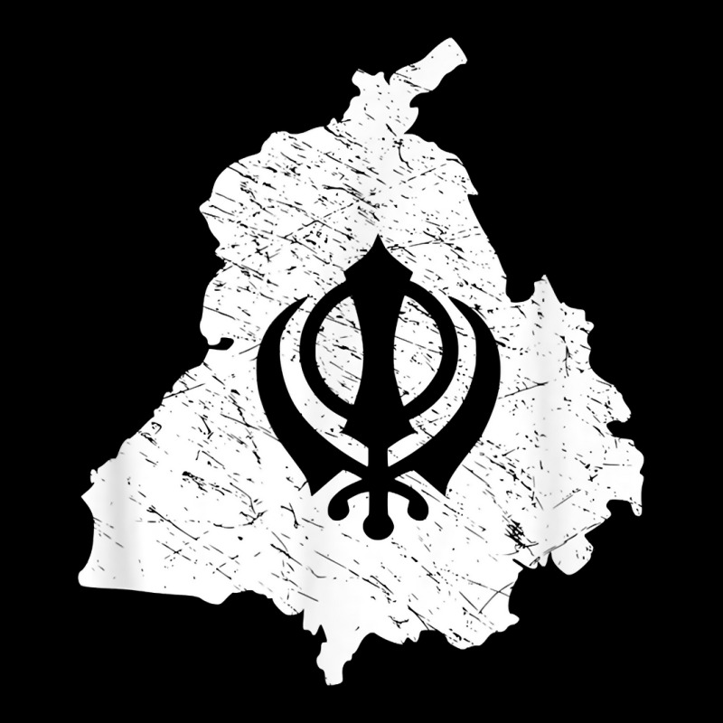 Punjab Map With Khanda For Punjabi Men Women Kids V-neck Tee | Artistshot