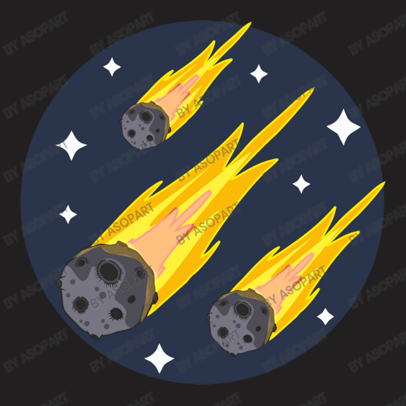 Meteorite Rain Design For Asteroid Day T-shirt | Artistshot