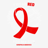 I Wear Red For My Son Hemophilia Awareness T Shirt Adjustable Cap | Artistshot