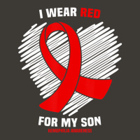 I Wear Red For My Son Hemophilia Awareness T Shirt Bucket Hat | Artistshot