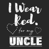 I Wear Red For My Uncle Tee, Heart Disease Awarene Men's T-shirt Pajama Set | Artistshot