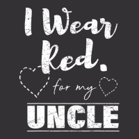 I Wear Red For My Uncle Tee, Heart Disease Awarene Vintage Hoodie | Artistshot