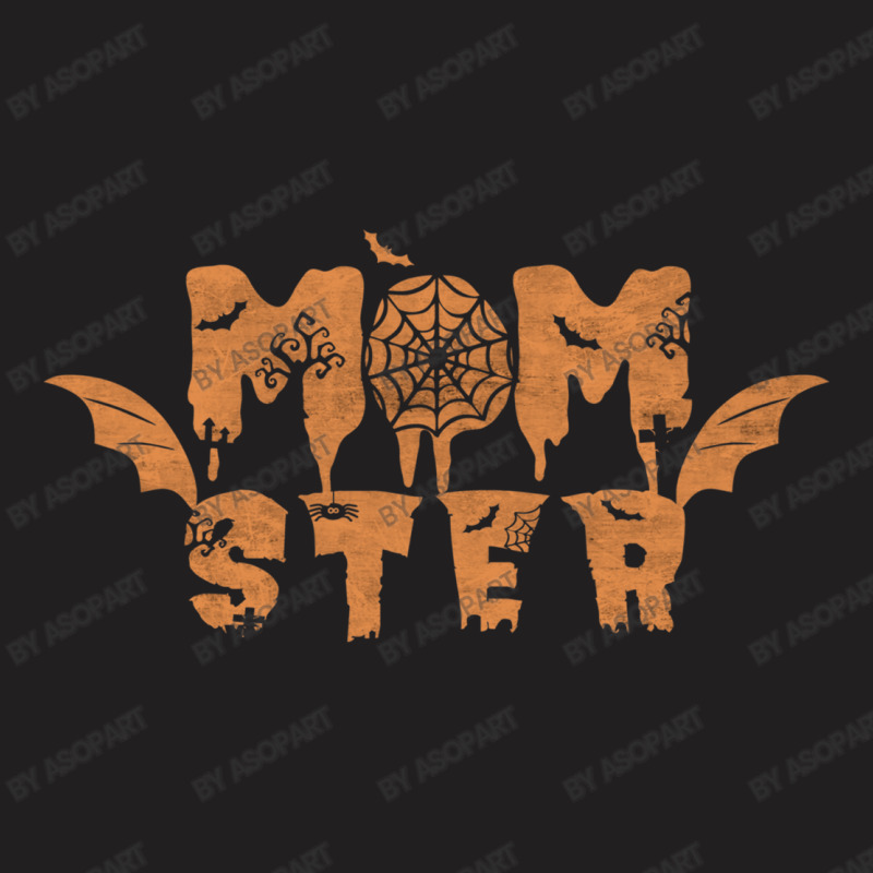 Momster Mom Halloween Costume Funny Pun Spider Web And Bat Wings Desig T-shirt | Artistshot