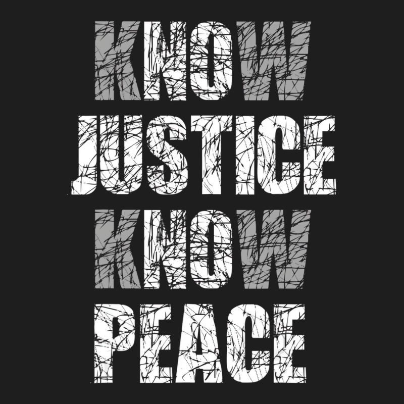 Know Justice No Peace Shirt Black Pride History Pr Classic T-shirt | Artistshot