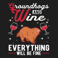 Marmot And Wine Groundhog Day Marmot Woodchuck Classic T-shirt | Artistshot