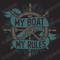 My Boat My Rules Funny Boating Lover Pontoon Boat Captain Humor Gift F Vintage Cap | Artistshot