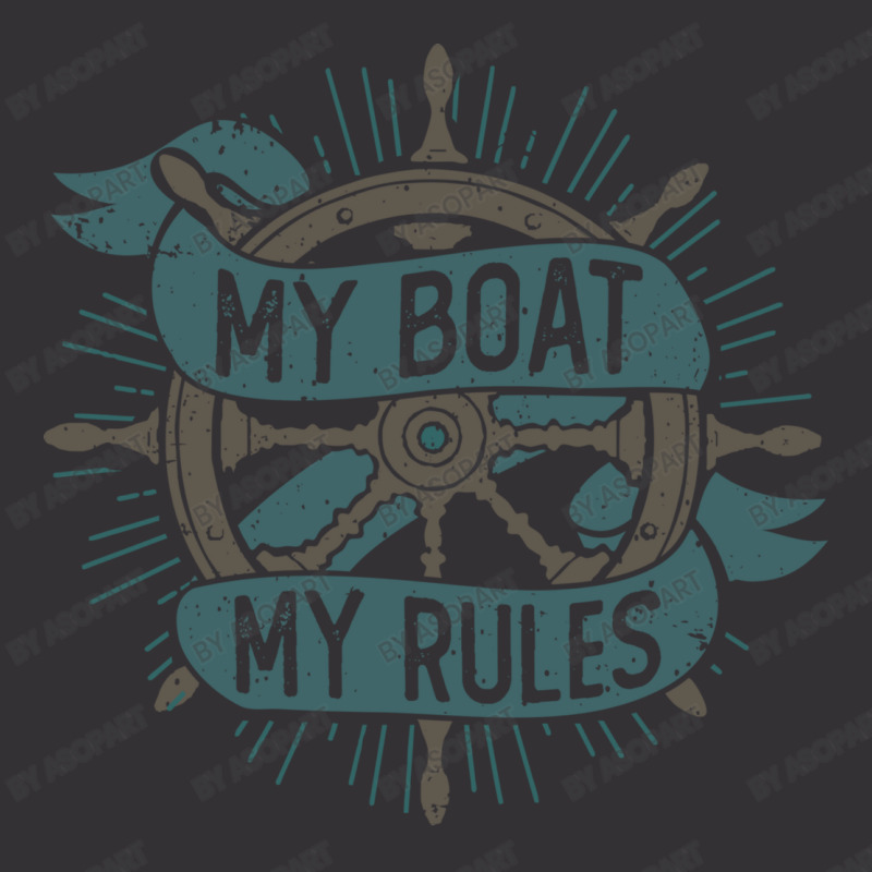 My Boat My Rules Funny Boating Lover Pontoon Boat Captain Humor Gift F Vintage Short | Artistshot