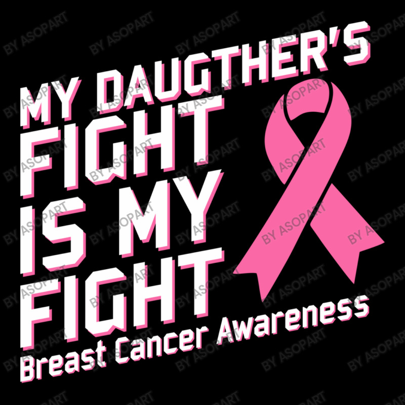 My Daughter's Fight Is My Fight Breast Cancer Awareness Pink Ribbon Adjustable Cap by AsopArt | Artistshot