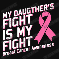 My Daughter's Fight Is My Fight Breast Cancer Awareness Pink Ribbon Crop Top | Artistshot