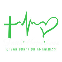 Faith Hope Love Organ Donation Awareness Green Rib Unisex Hoodie | Artistshot