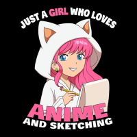 Just A Girl Who Loves Anime And Sketching T Shirt Graphic T-shirt | Artistshot