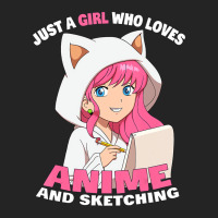 Just A Girl Who Loves Anime And Sketching T Shirt 3/4 Sleeve Shirt | Artistshot