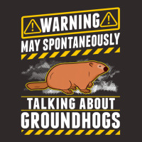 May Spontaneously Talk About Groundhogs Marmot 1 Racerback Tank | Artistshot