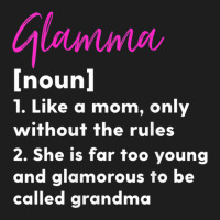 Womens Glamma Definition Funny Grandma Grandmother Classic T-shirt | Artistshot