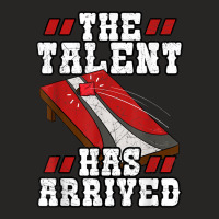 The Talent Has Arrived Cornhole Lover Bean Bag Gif Ladies Fitted T-shirt | Artistshot