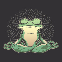 Meditating Yoga Frog Vintage Hoodie | Artistshot