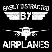 Easily Distracted By Airplanes Aviation Pilot Airp Youth Sweatshirt | Artistshot