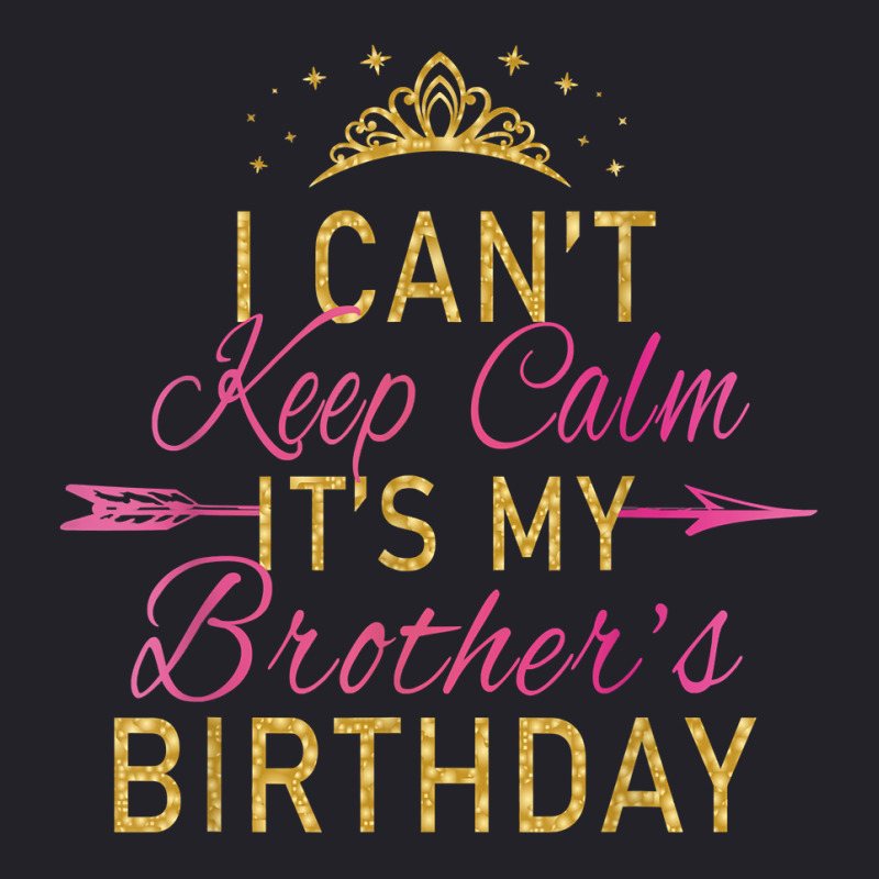 I Can't Keep Calm It's My Brother's Birthday Party Unisex Sherpa-lined Denim Jacket | Artistshot