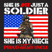 Mens My Niece Is A Soldier Proud Army Uncle Milita Vintage Cap | Artistshot