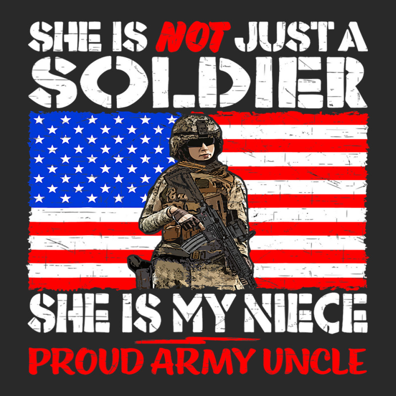 Mens My Niece Is A Soldier Proud Army Uncle Milita Printed Hat | Artistshot