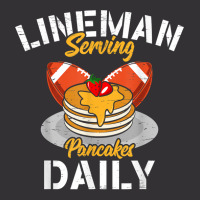 Lineman Serving Pancakes Daily For A Football Line Vintage Hoodie | Artistshot