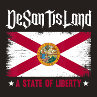 Desantisland State Of Liberty Florida Map Fl Flag Tank Top | Artistshot