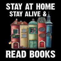 Stay At Home Stay Alive Read Books Bookaholic Book Men's 3/4 Sleeve Pajama Set | Artistshot