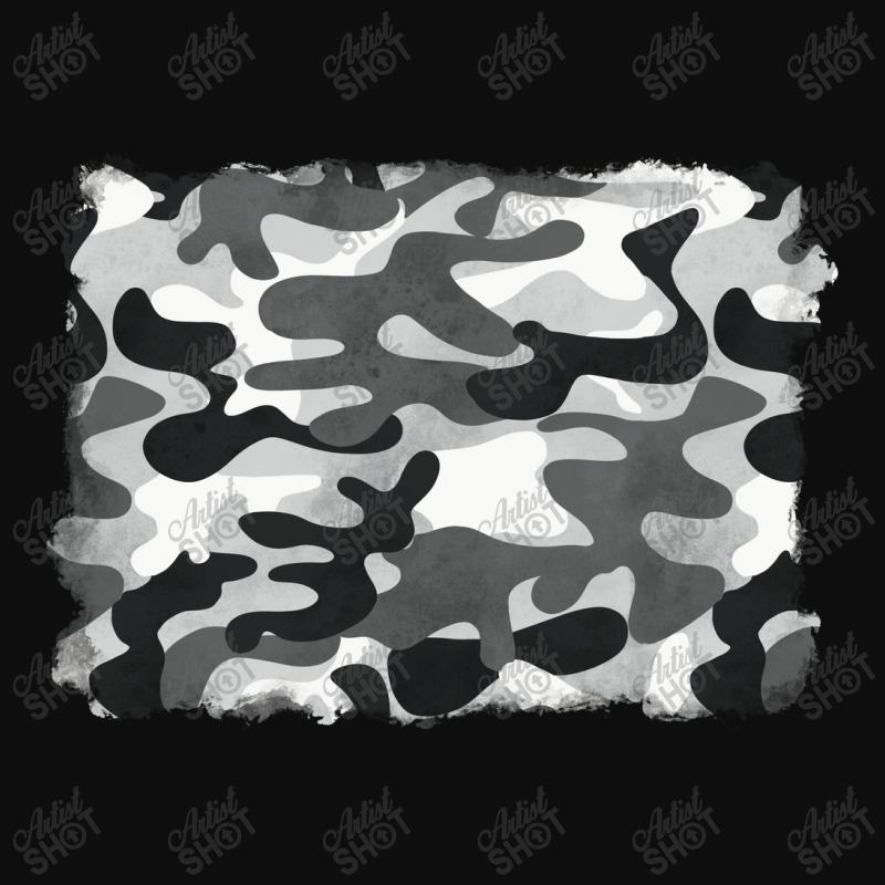 Black And White Camouflage Crop Top by BarkalooDesign | Artistshot