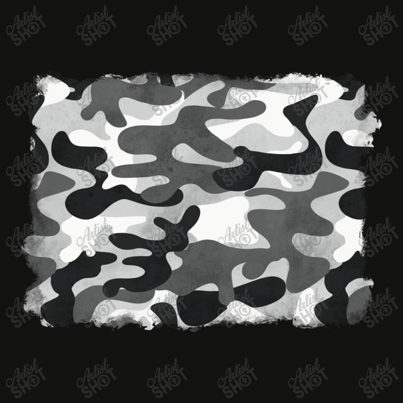 Black And White Camouflage Scorecard Crop Tee by BarkalooDesign | Artistshot