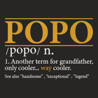 Mens Funny Popo Definition Fathers Day Gift Grandp Ladies Fitted T-shirt | Artistshot