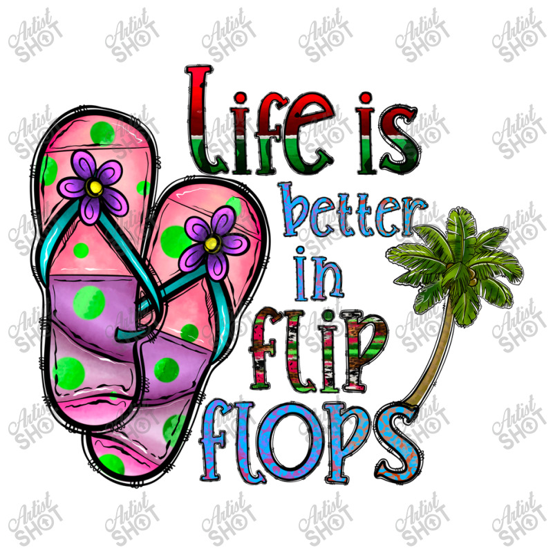 Life Is Better İn Flip Flops Long Sleeve Baby Bodysuit | Artistshot