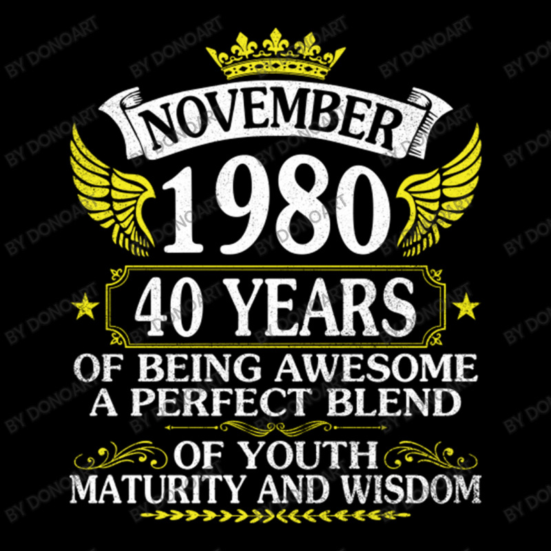 November 1980 Happy Birthday 40 Years Of Being Awe Kids Cap by DonoArt | Artistshot