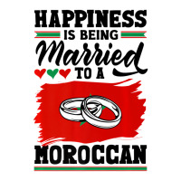 Morocco Flag Happiness Is Being Married To A Moroc V-neck Tee | Artistshot