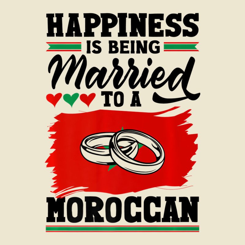 Morocco Flag Happiness Is Being Married To A Moroc Cropped Hoodie by imelde | Artistshot