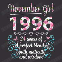 November Girl 1996 Happy 24 Years Of A Perfect Ble Vintage Hoodie | Artistshot