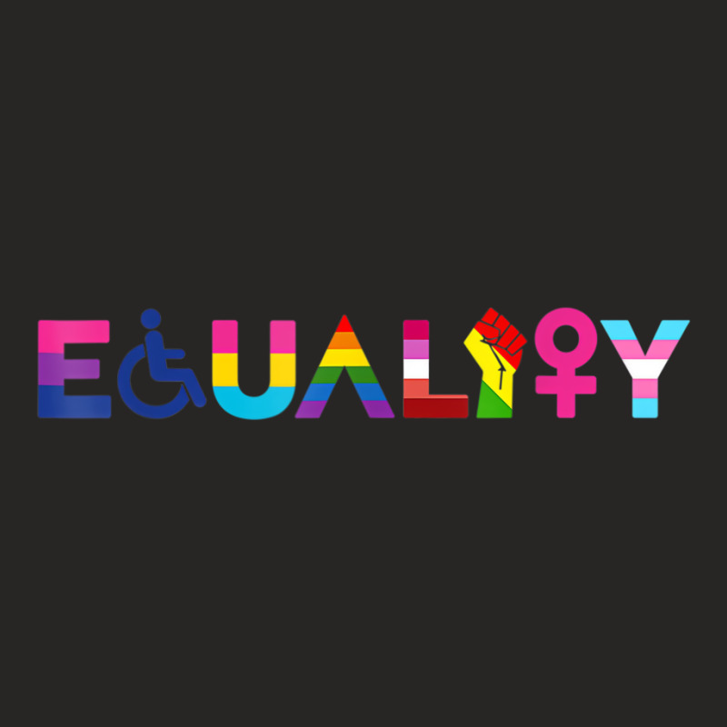 Equality Equal Rights Lgbtq Ally Unity Pride Femin Ladies Fitted T-Shirt by wafaha | Artistshot