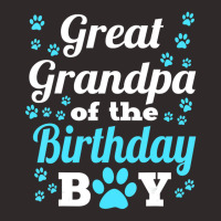 Great Grandpa Of The Birthday Boy Dog Paw Bday Par Racerback Tank | Artistshot