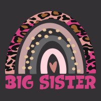 Big Sister Funny Gift Leopard Rainbow Fun Design G Vintage Hoodie And Short Set | Artistshot