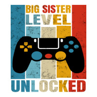 Big Sister Level Unlocked Funny Gamer Girl Gaming Men's Long Sleeve Pajama Set | Artistshot