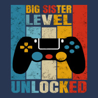 Big Sister Level Unlocked Funny Gamer Girl Gaming Men Denim Jacket | Artistshot